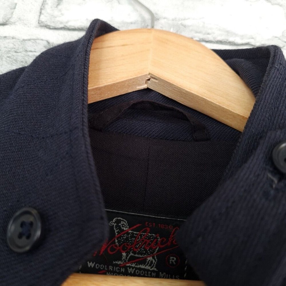 Woolrich Jacket Size Medium Blue Rare Vintage - Picture 3 of 6